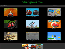 Tablet Screenshot of 3dcarsgames.com